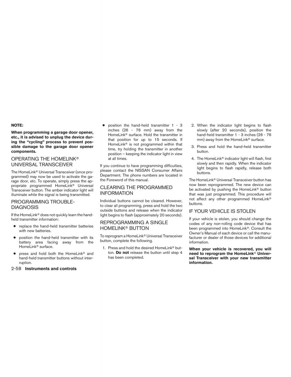 Nissan Titan I 1 owners manual / page 139