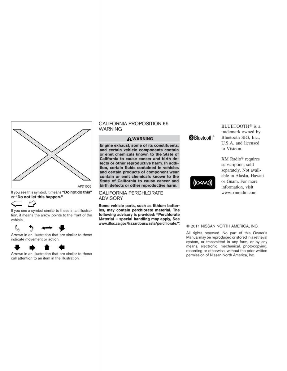 Nissan Titan I 1 owners manual / page 4