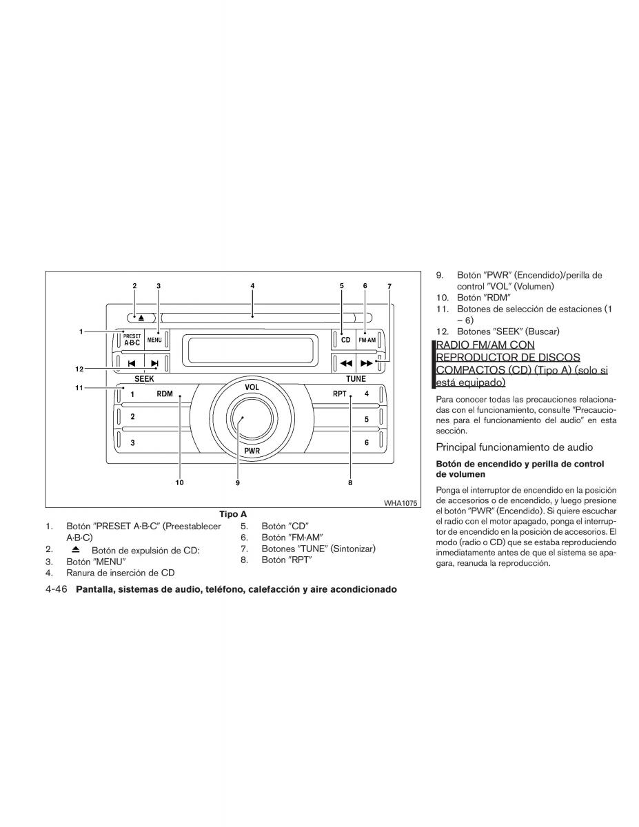 Nissan Titan I 1 manual del propietario / page 226