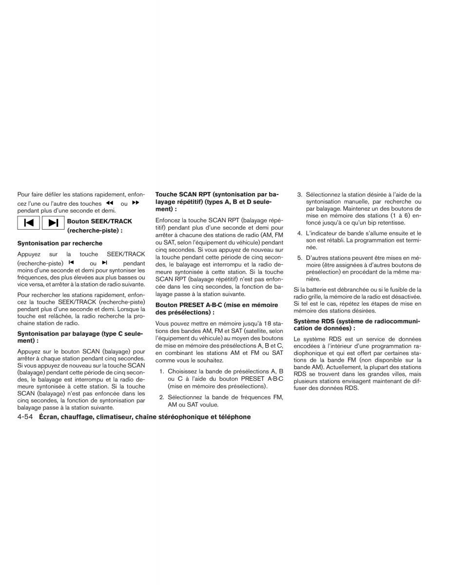 Nissan Titan I 1 manuel du proprietaire / page 249