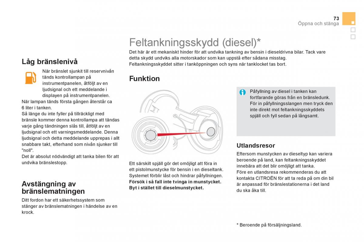 Citroen DS5 instruktionsbok / page 75