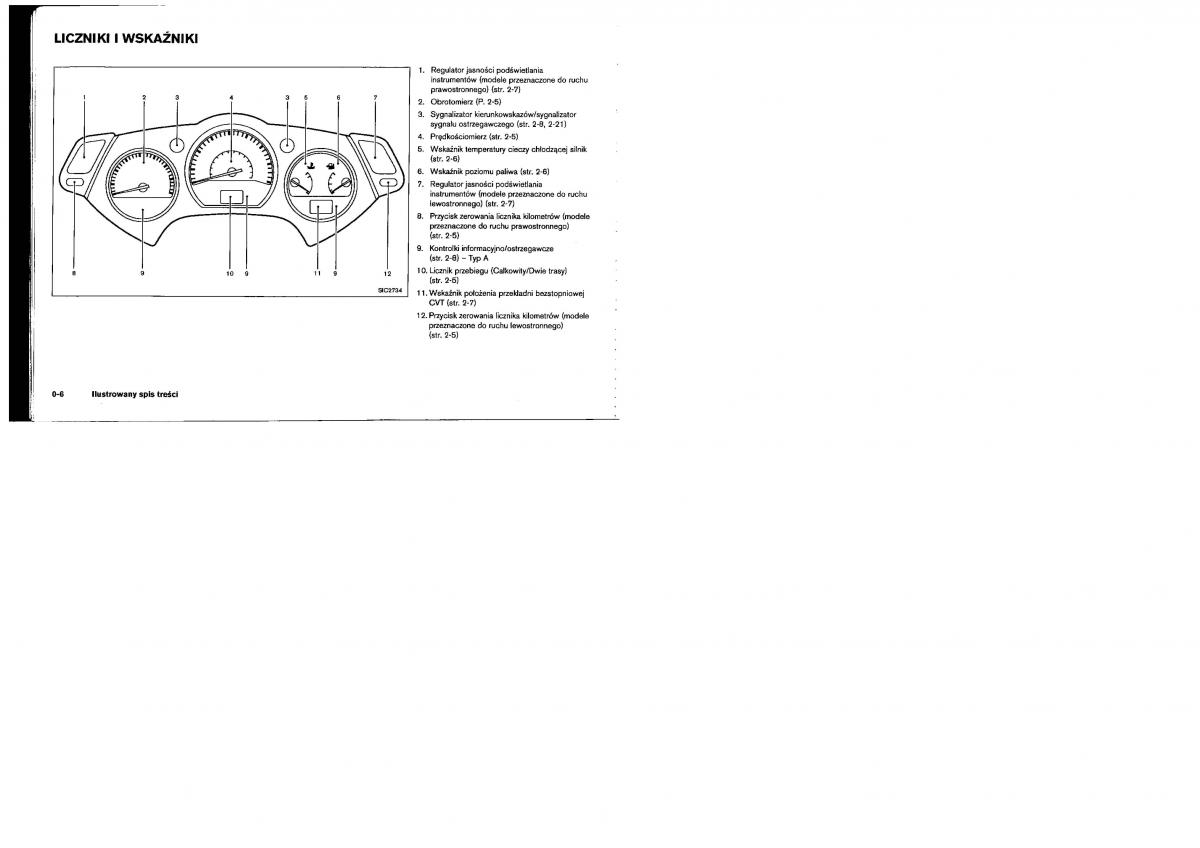 Nissan Murano I 1 Z50 instrukcja obslugi / page 10