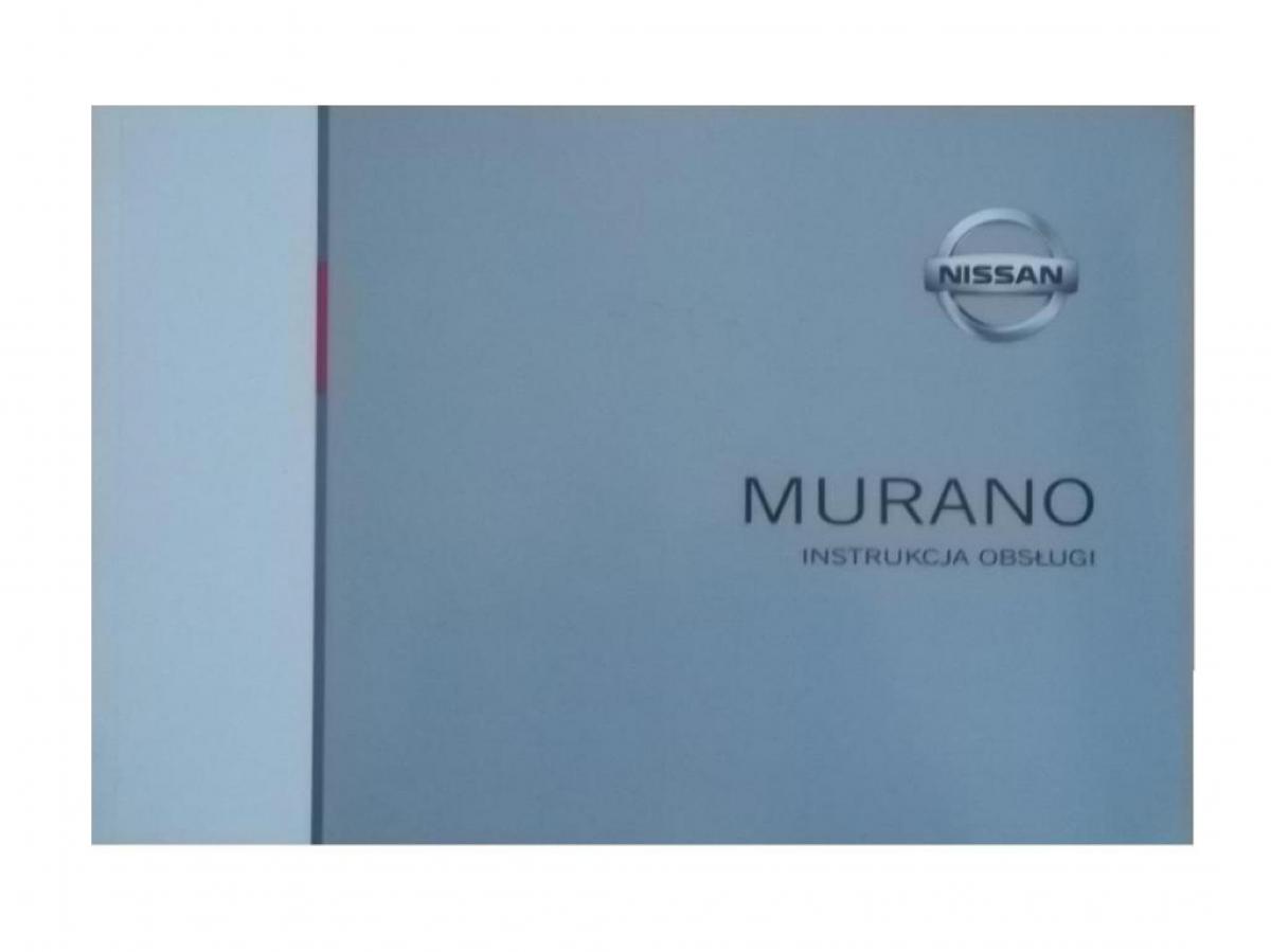 Nissan Murano I 1 Z50 instrukcja obslugi / page 1