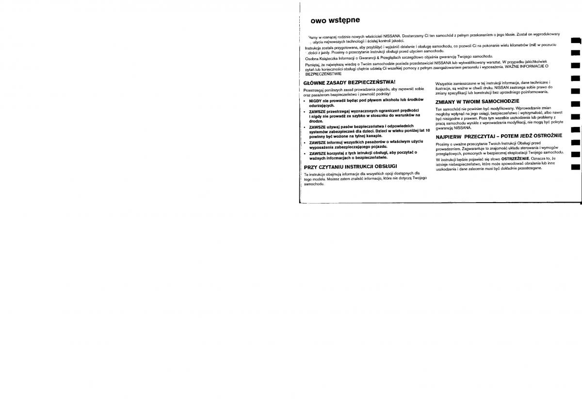 Nissan Murano I 1 Z50 instrukcja obslugi / page 2