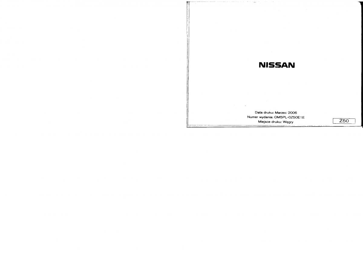 Nissan Murano I 1 Z50 instrukcja obslugi / page 238