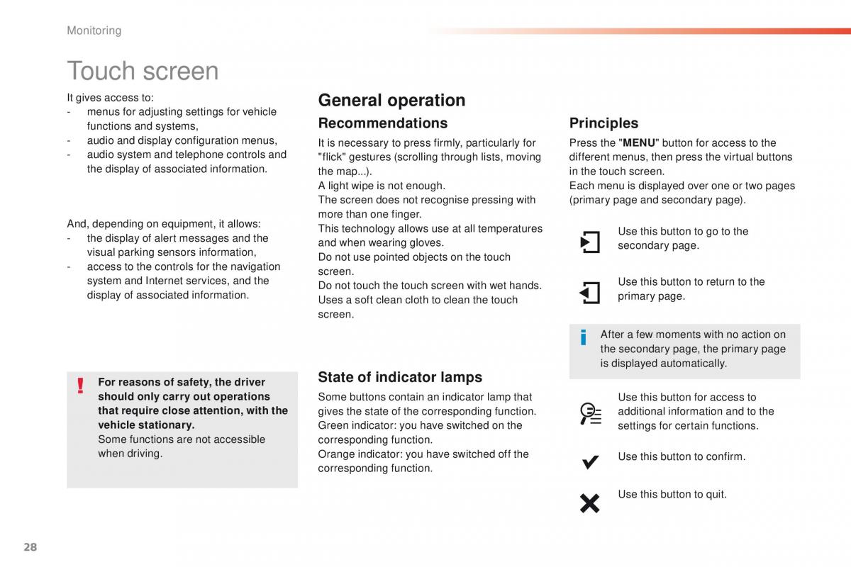 instrukcja obsługi  Peugeot 208 owners manual / page 30