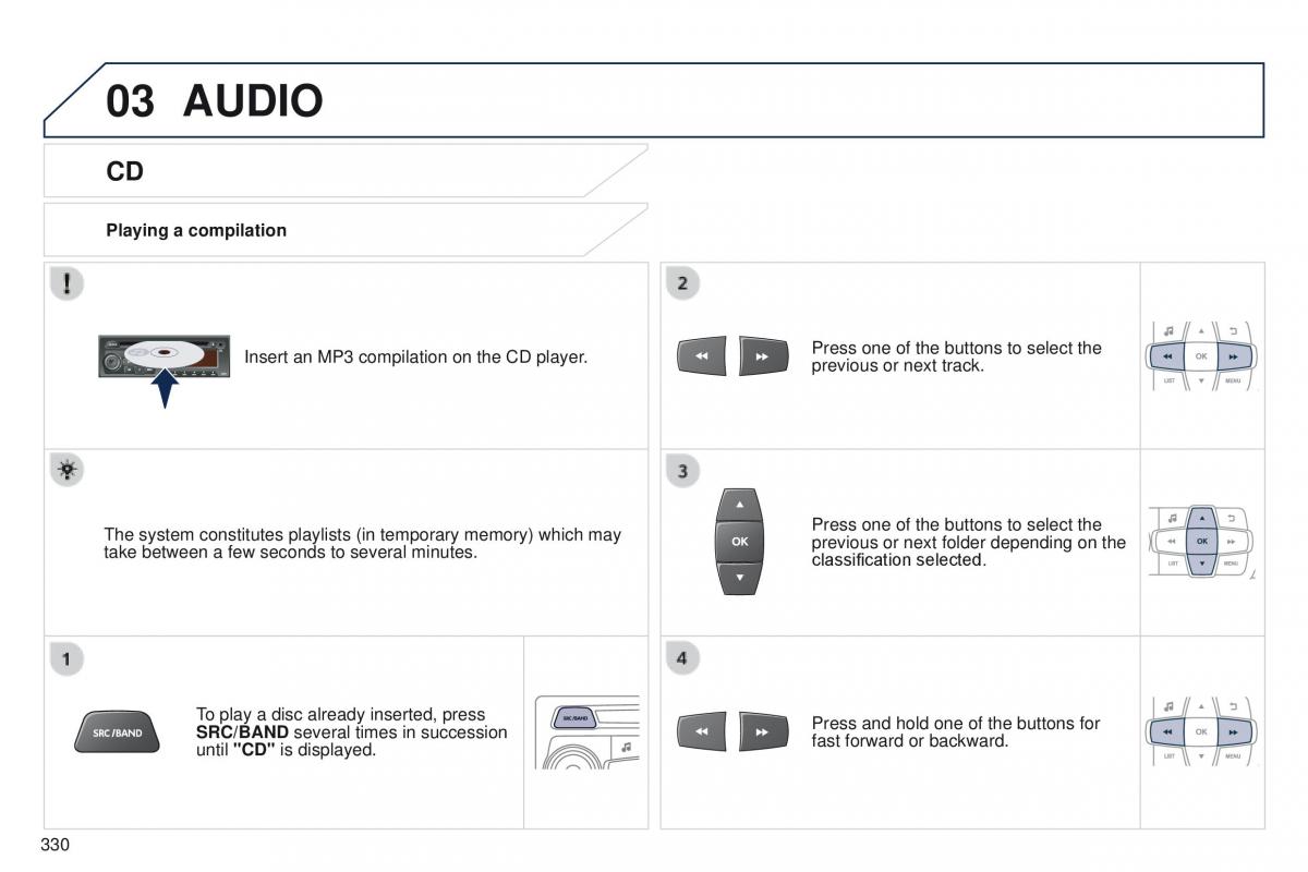 instrukcja obsługi  Peugeot 208 owners manual / page 332