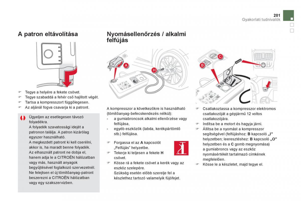 Citroen DS5 Kezelesi utmutato / page 203
