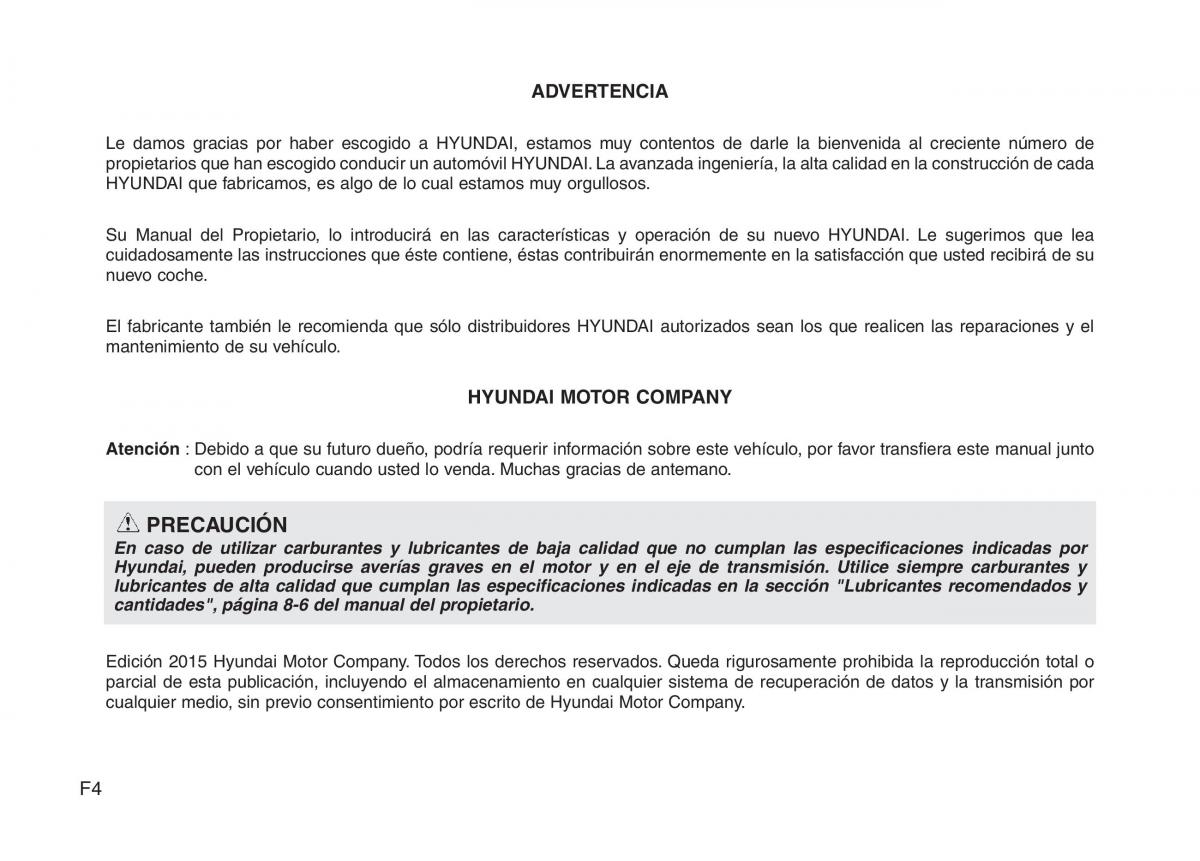 Hyundai i40 manual del propietario / page 4