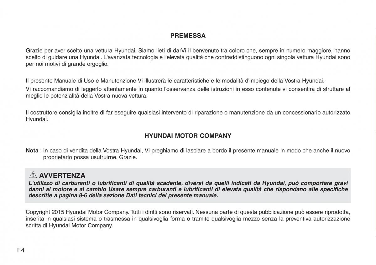 Hyundai i40 manuale del proprietario / page 4