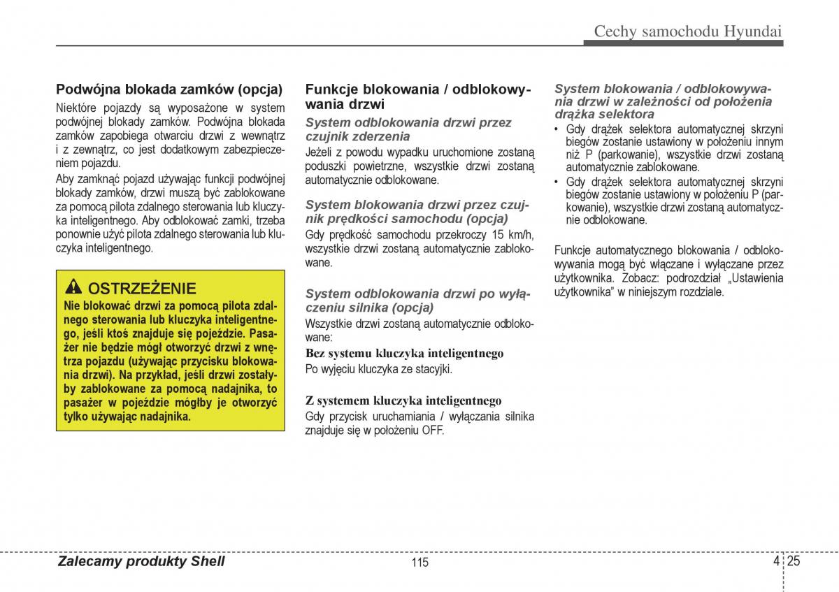 Hyundai i40 Hyundai i40 instrukcja page 115 pdf