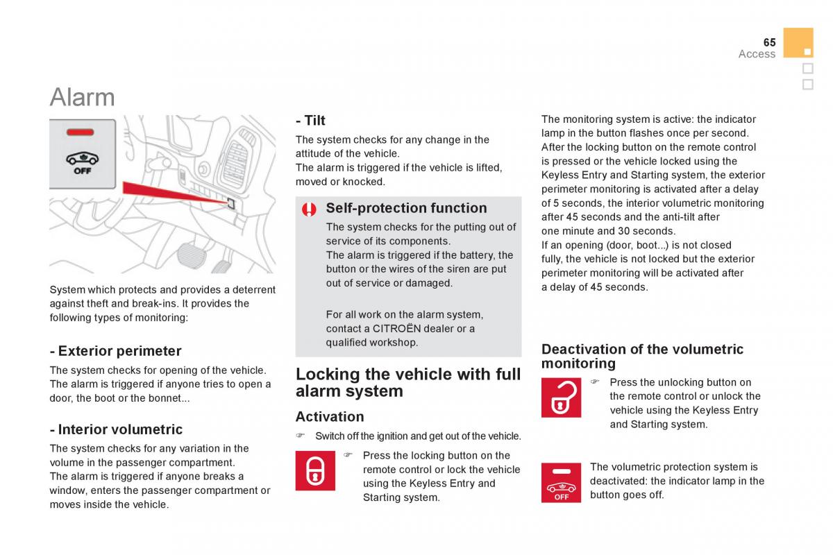 Citroen DS5 owners manual / page 67