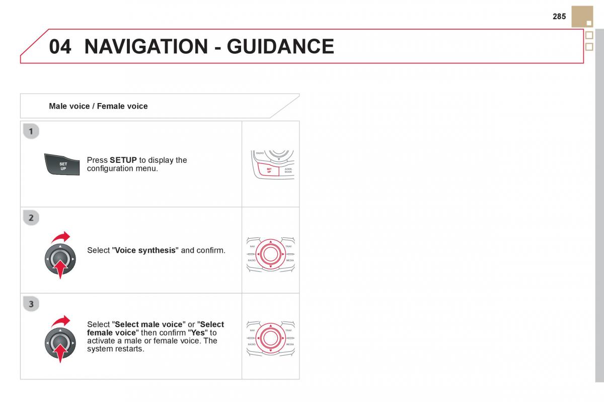 Citroen DS5 owners manual / page 287