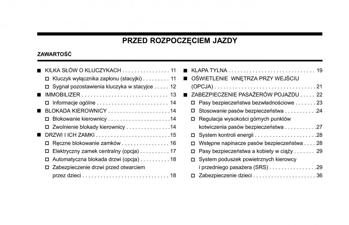 Jeep Cherokee KJ instrukcja obslugi / page 10