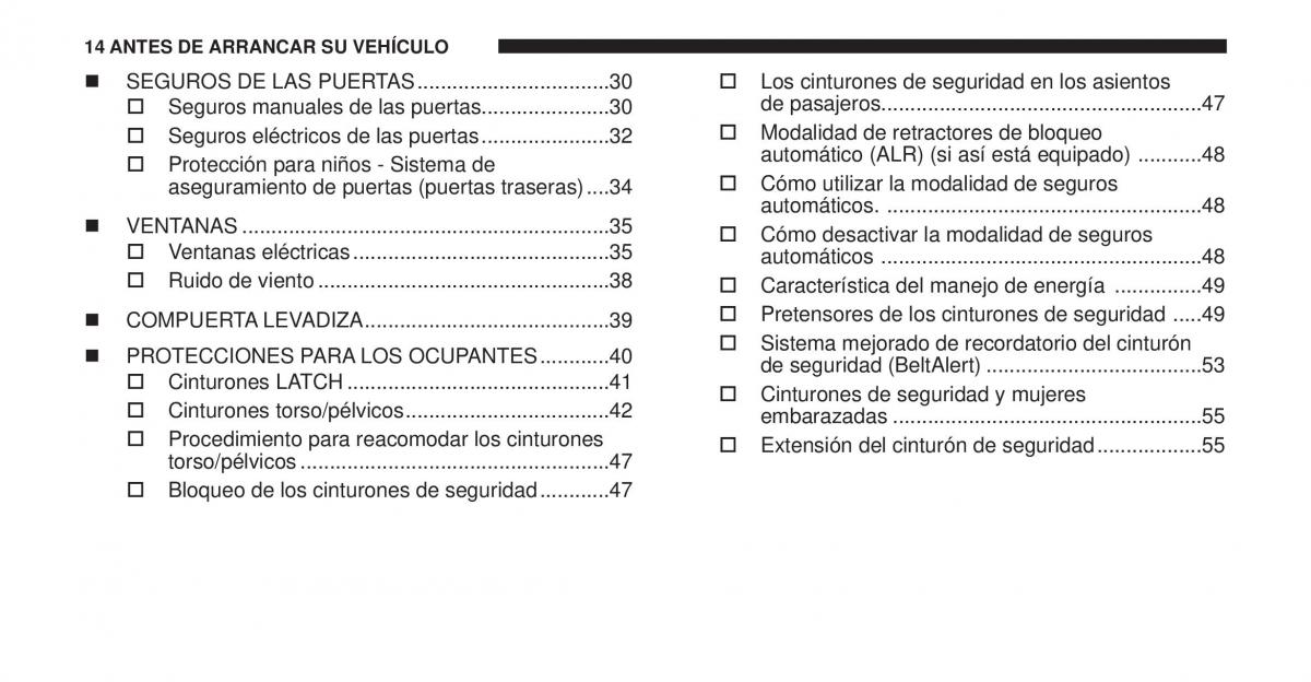 Jeep Cherokee KK manual del propietario / page 15