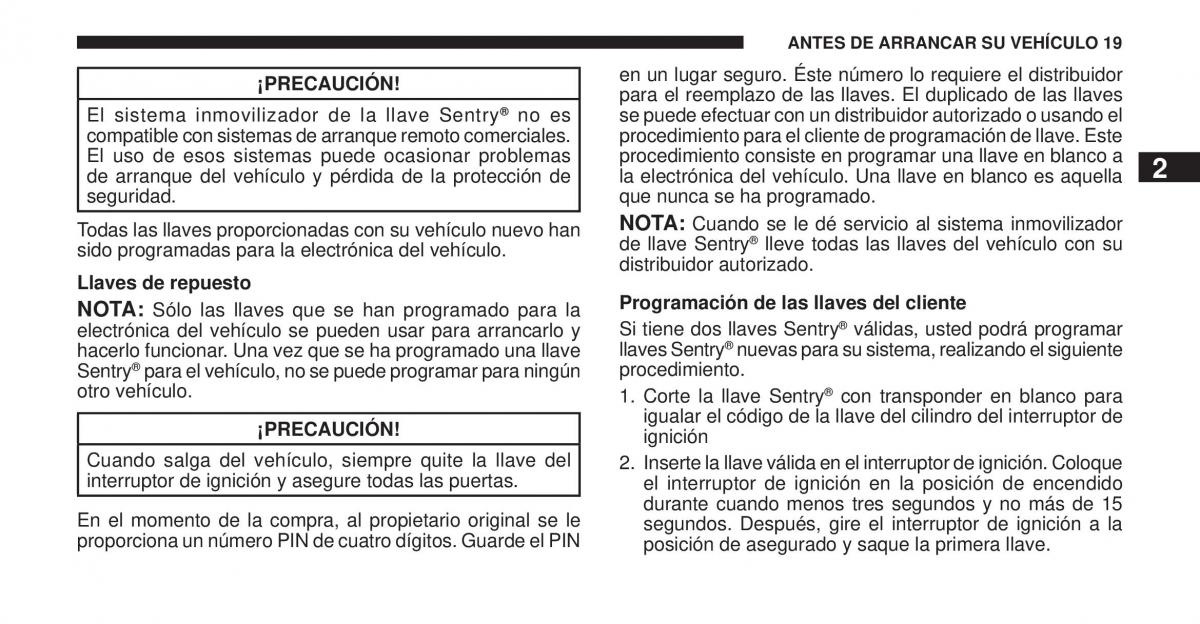 Jeep Cherokee KK manual del propietario / page 20