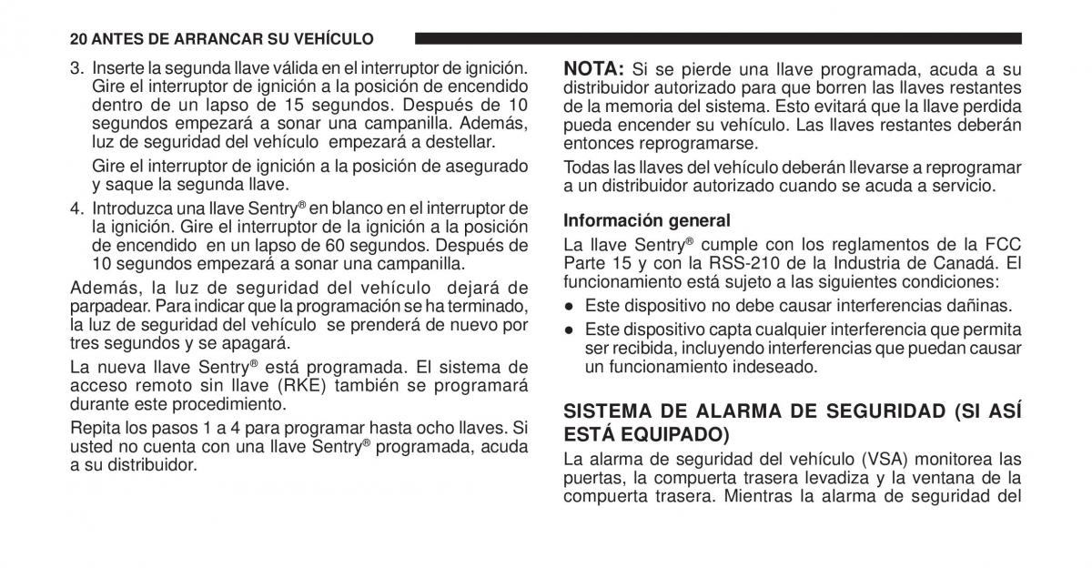 Jeep Cherokee KK manual del propietario / page 21