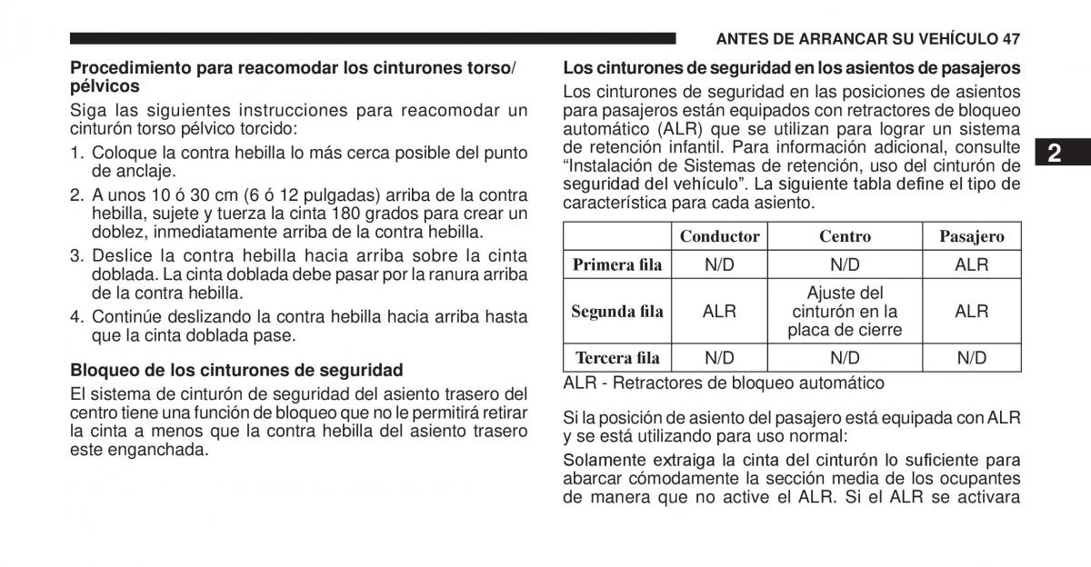 Jeep Cherokee KK manual del propietario / page 48