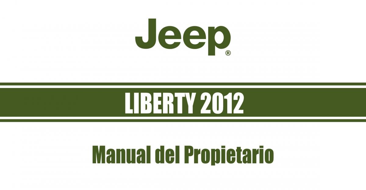 Jeep Cherokee KK manual del propietario / page 1