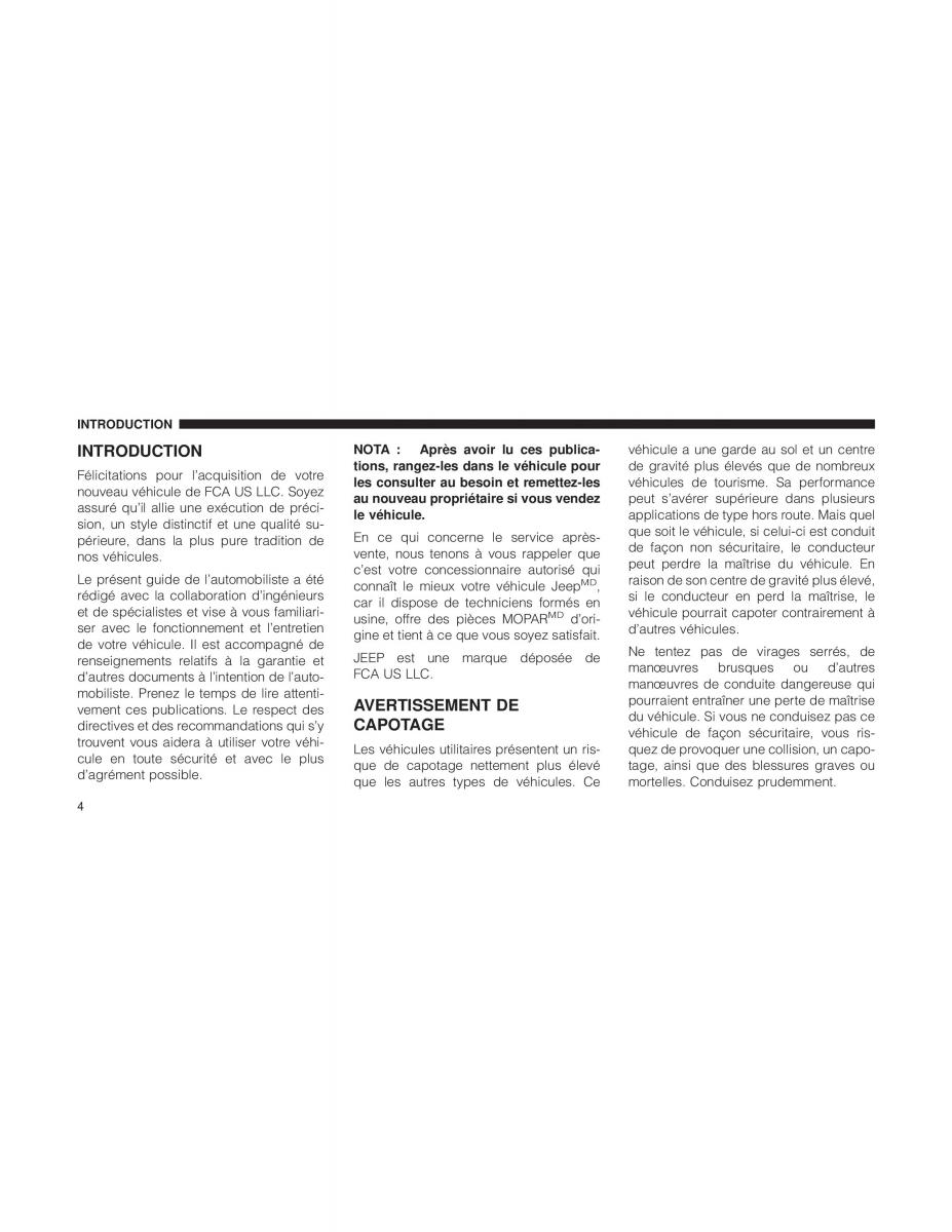 Jeep Cherokee KL manuel du proprietaire / page 6