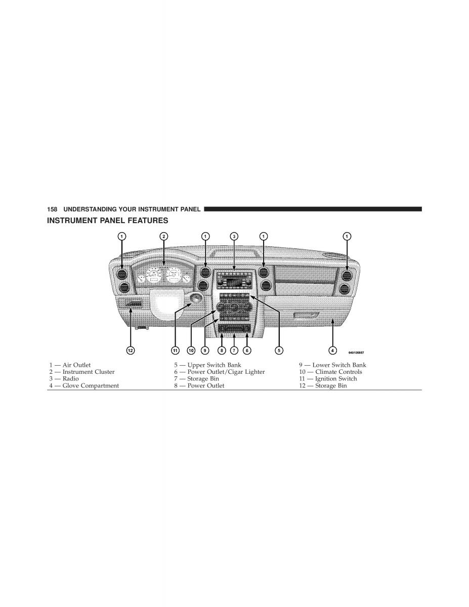manual Jeep Commander Jeep Commander owners manual / page 158