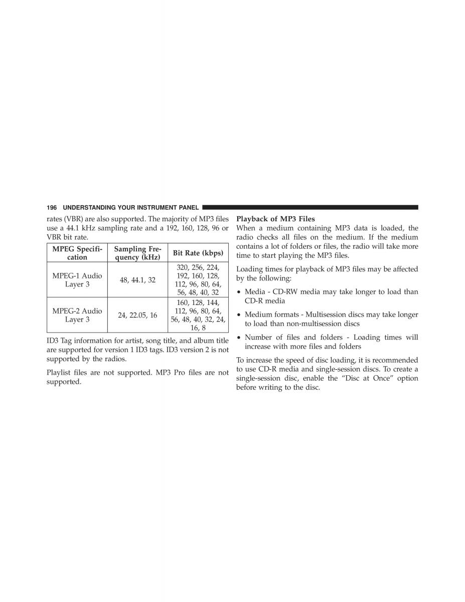 Jeep Commander owners manual XK XH / page 196