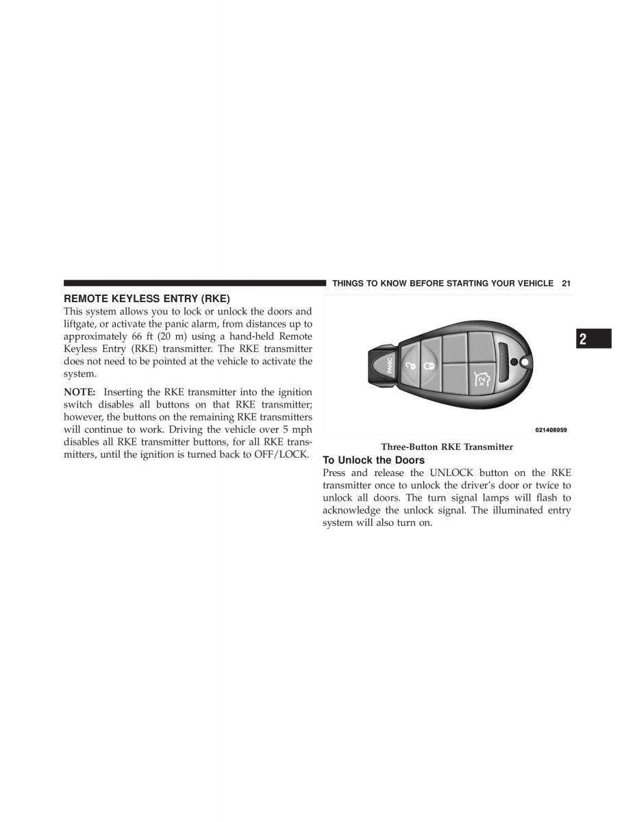 manual Jeep Commander Jeep Commander owners manual / page 21