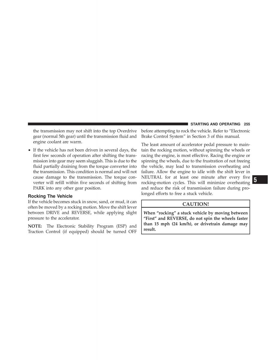 Jeep Commander owners manual XK XH / page 255