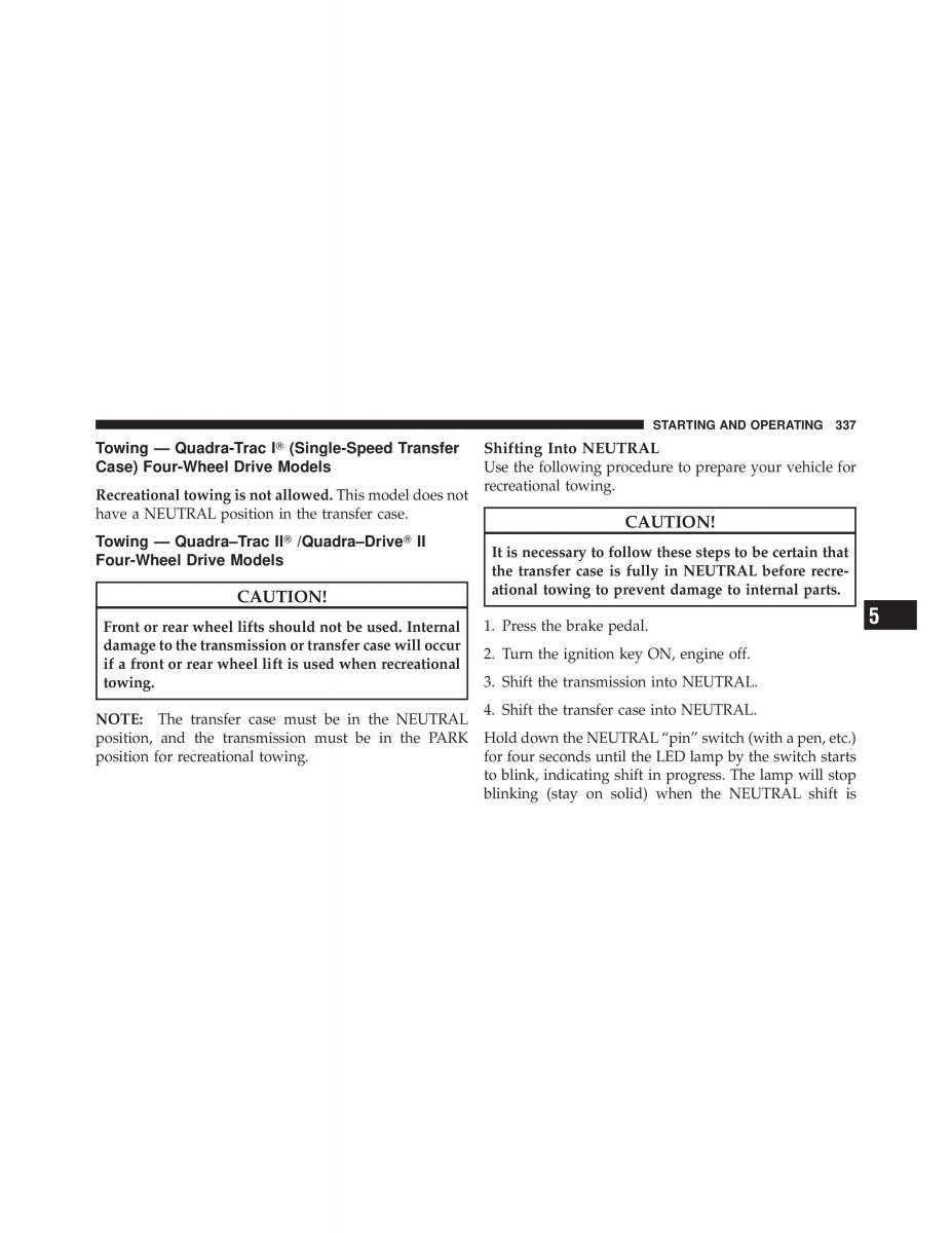 Jeep Commander owners manual XK XH / page 337