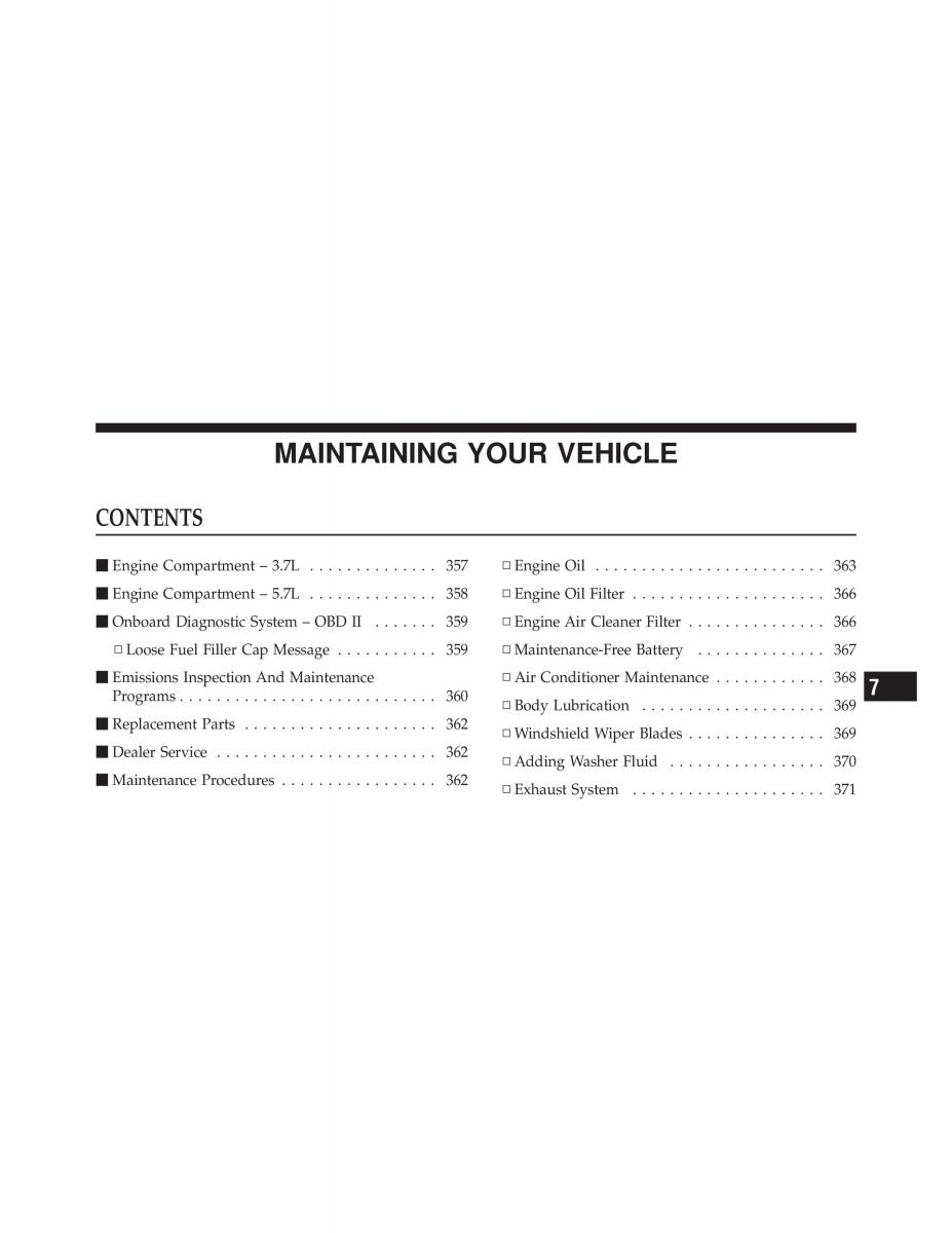 Jeep Commander owners manual XK XH / page 355