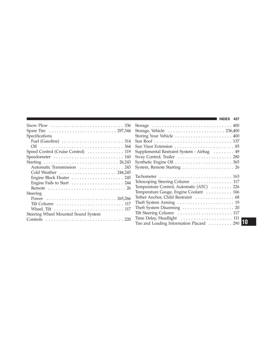 Jeep Commander owners manual XK XH / page 457