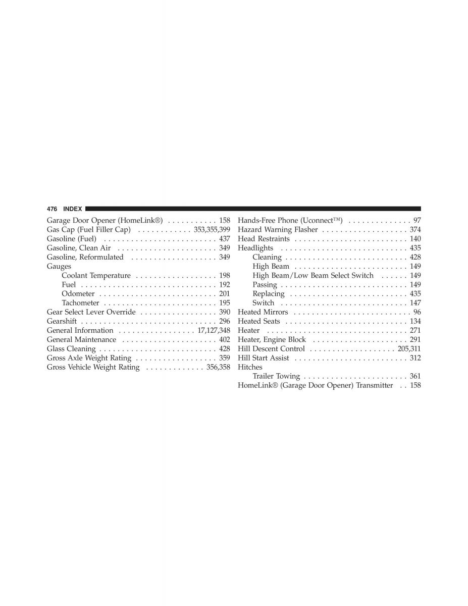 Jeep Compass owners manual / page 478