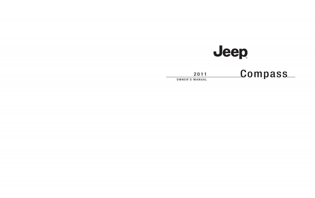 Jeep Compass owners manual / page 1