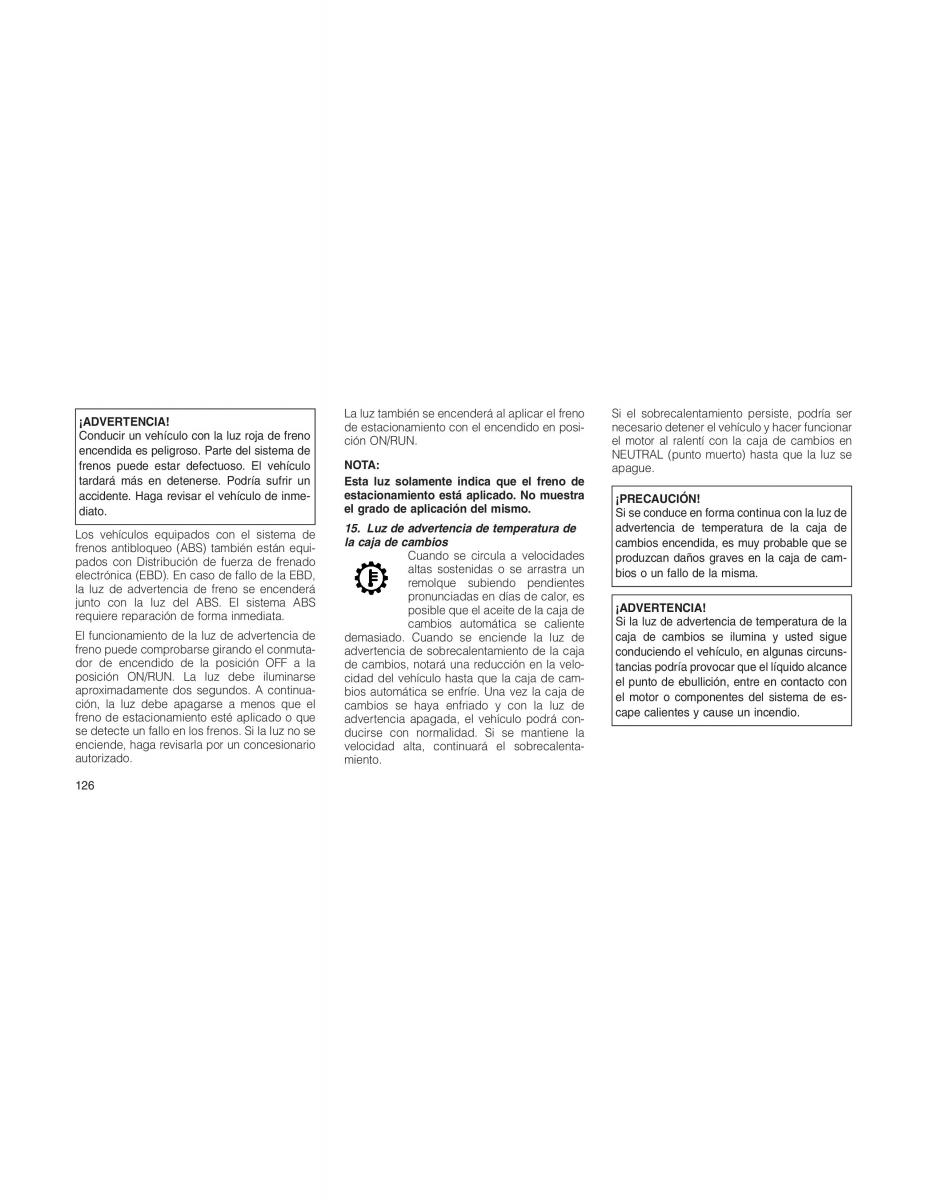 Jeep Compass manual del propietario / page 128