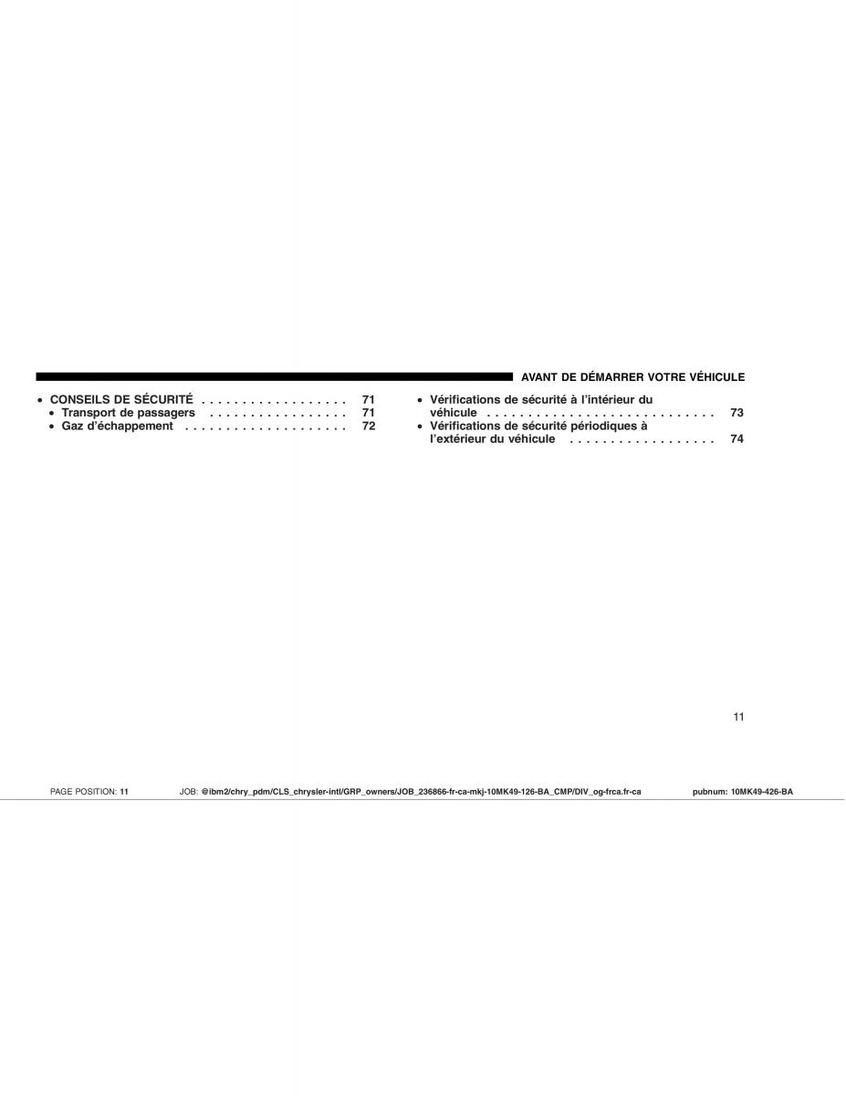 Jeep Compass manuel du proprietaire / page 11