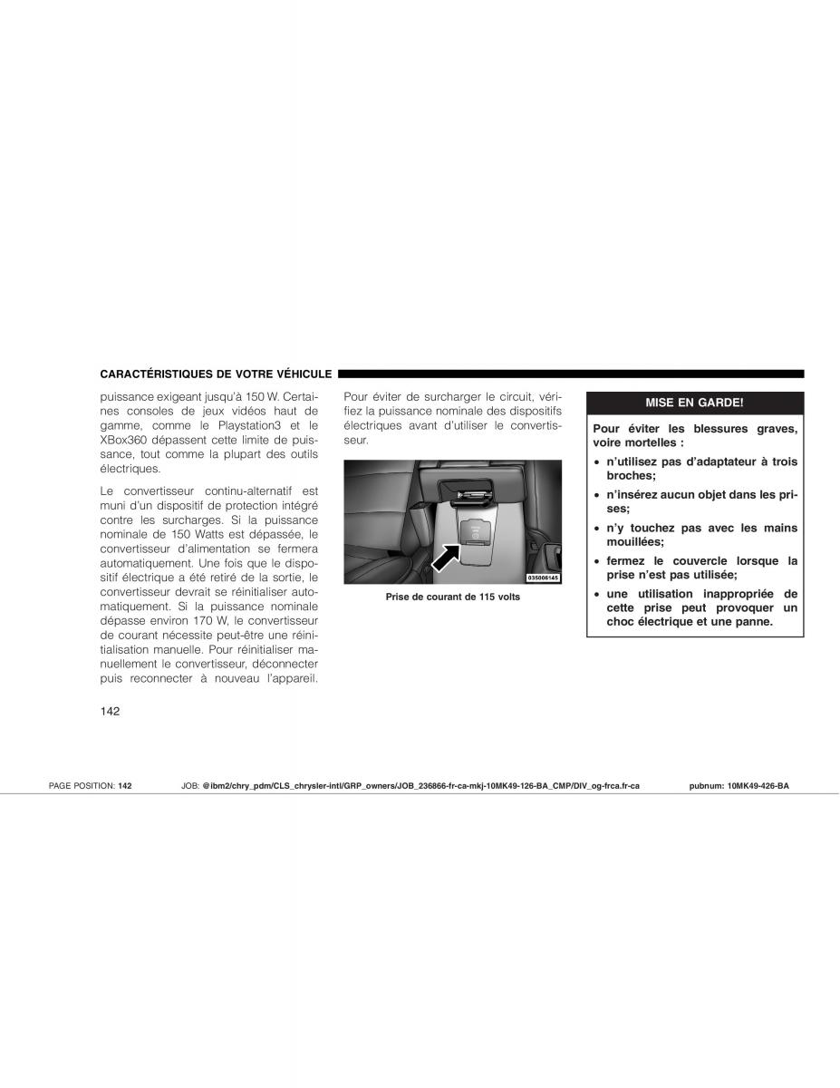 Jeep Compass manuel du proprietaire / page 142