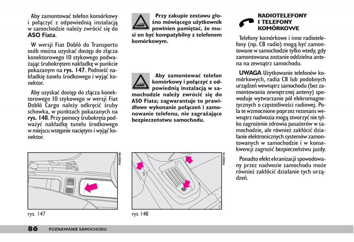  Fiat Doblo fiat Doblo I 1 instrukcja / page 88