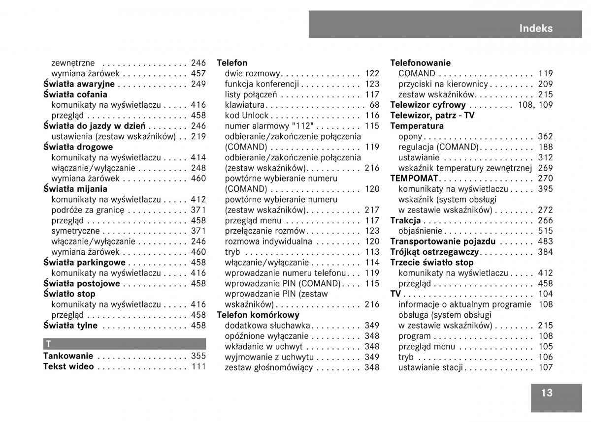 Mercedes Benz S Class W221 instrukcja obslugi / page 15