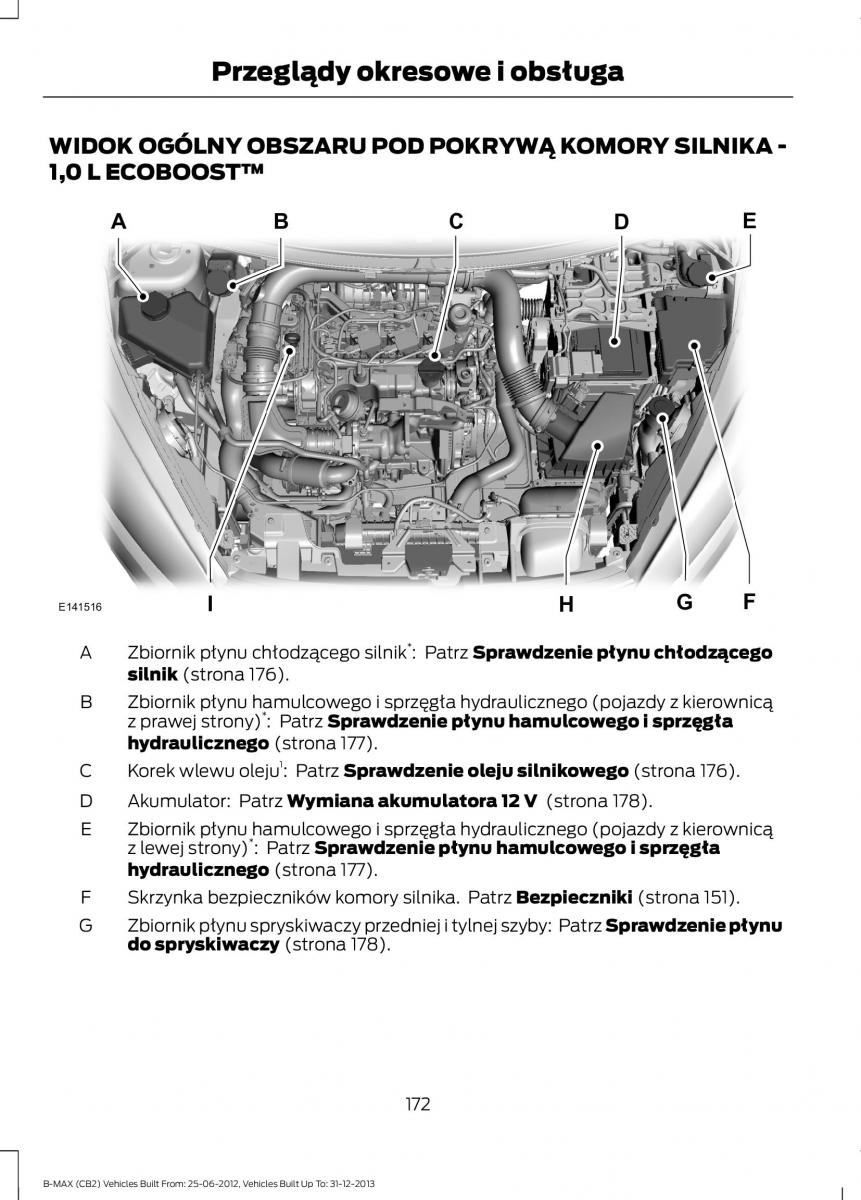 Ford B Max instrukcja obslugi / page 174