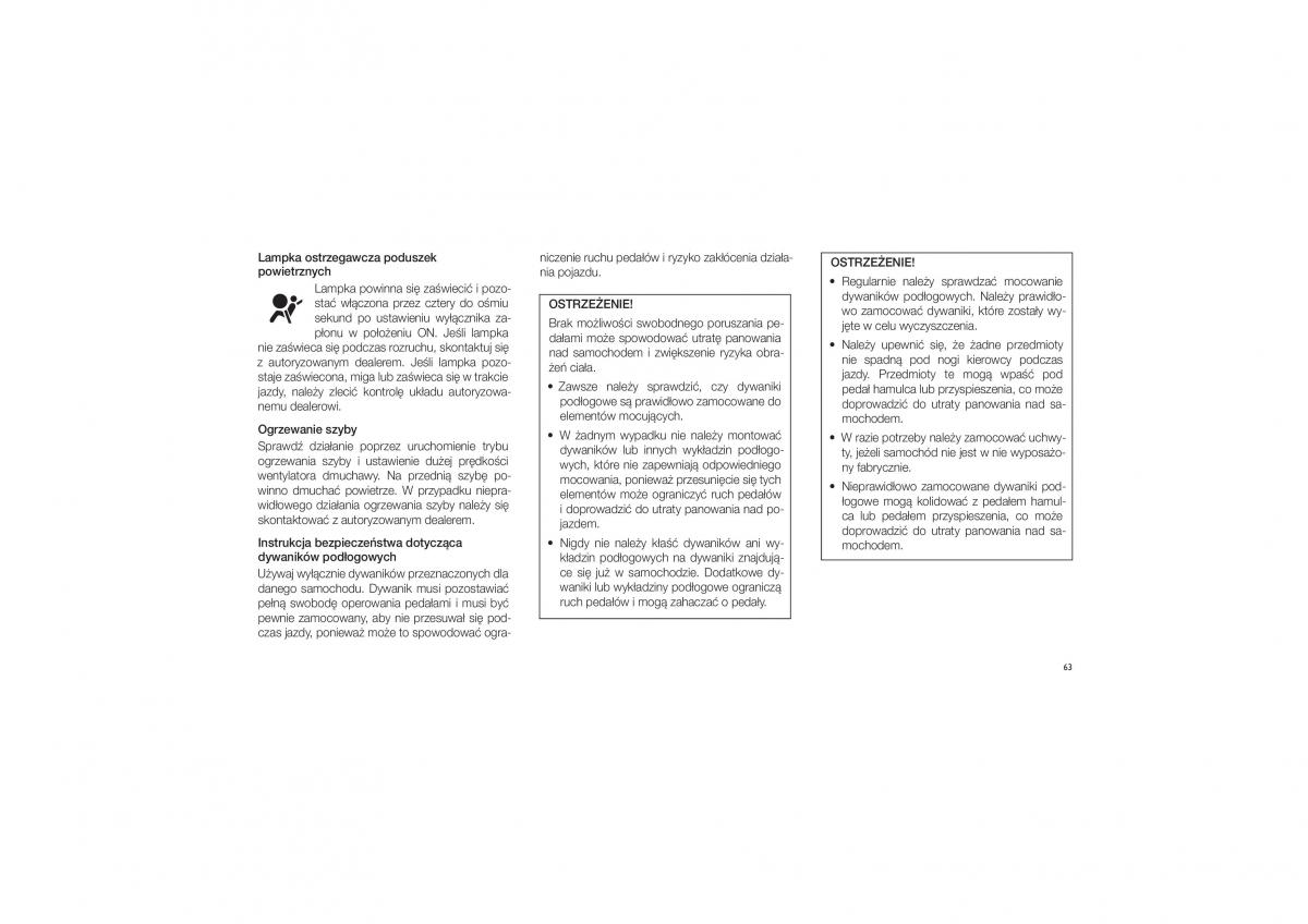 Jeep Grand Cherokee WK2 instrukcja obslugi / page 67