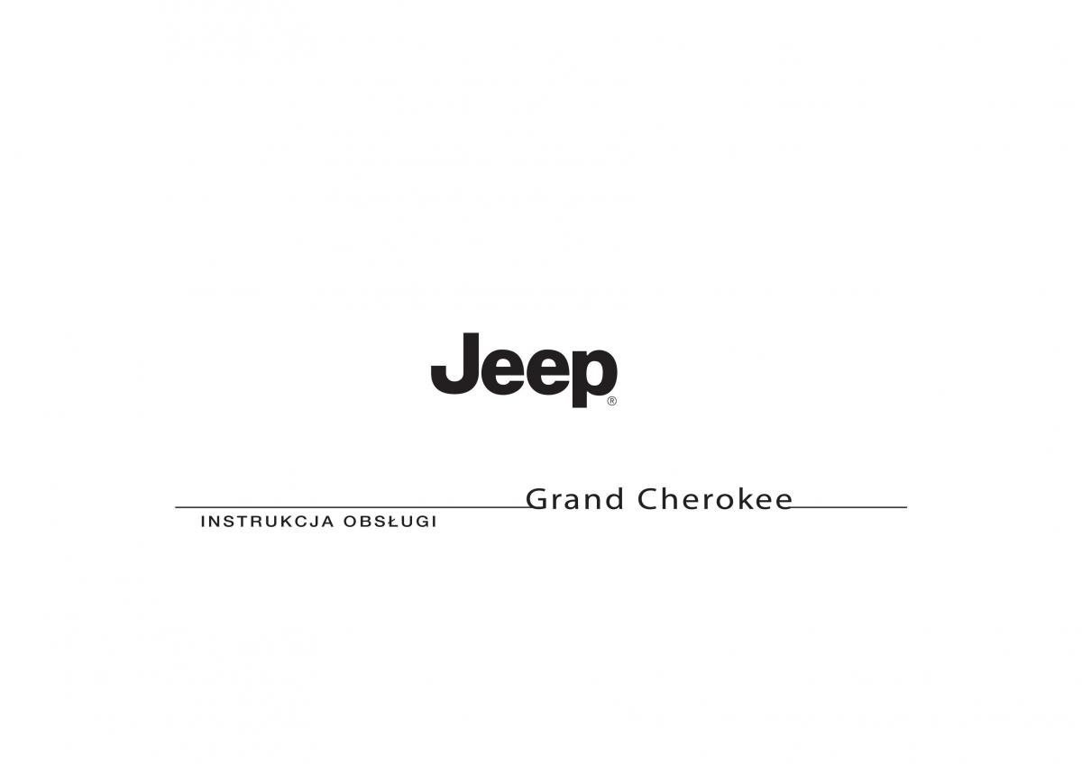 Jeep Grand Cherokee WK2 instrukcja obslugi / page 1