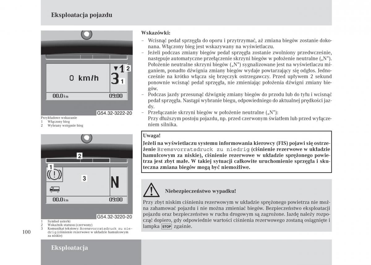 Mercedes Benz Unimog U3000 U4000 U5000 instrukcja obslugi / page 101
