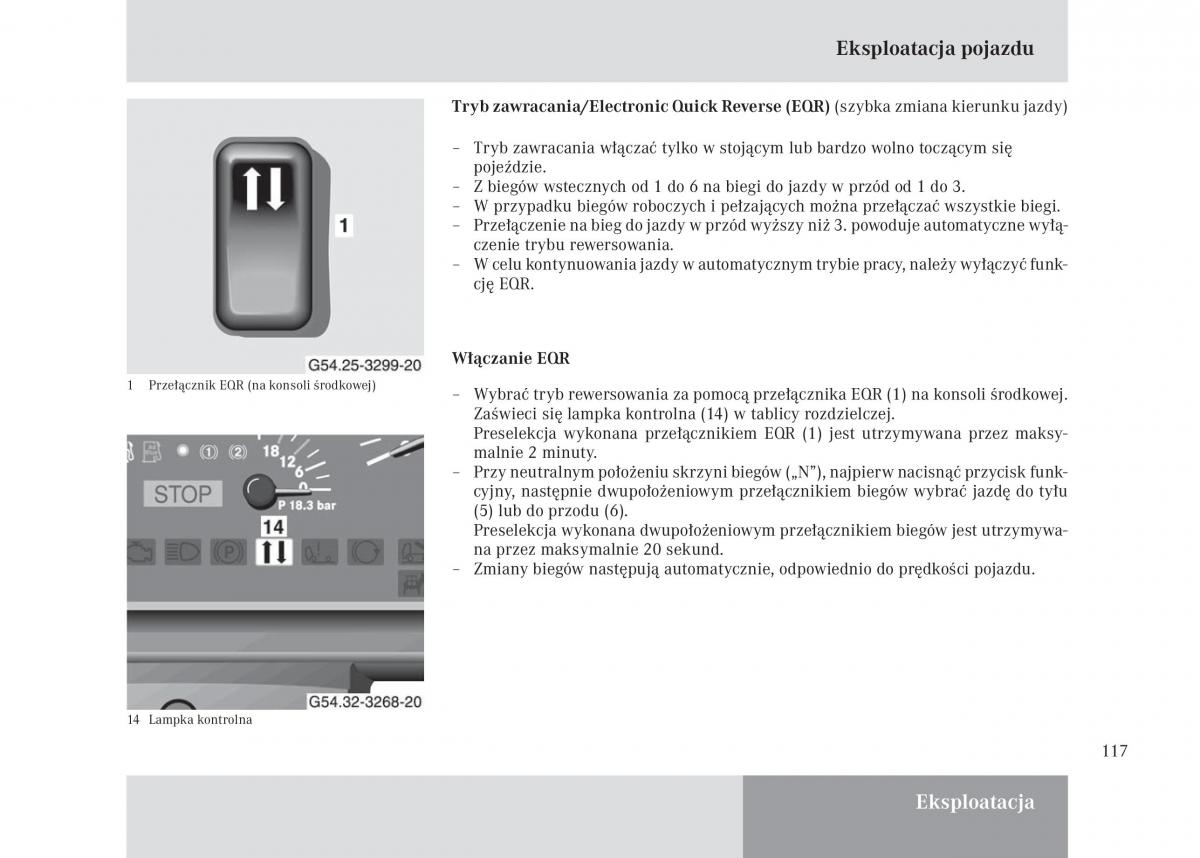 Mercedes Benz Unimog U3000 U4000 U5000 instrukcja obslugi / page 118