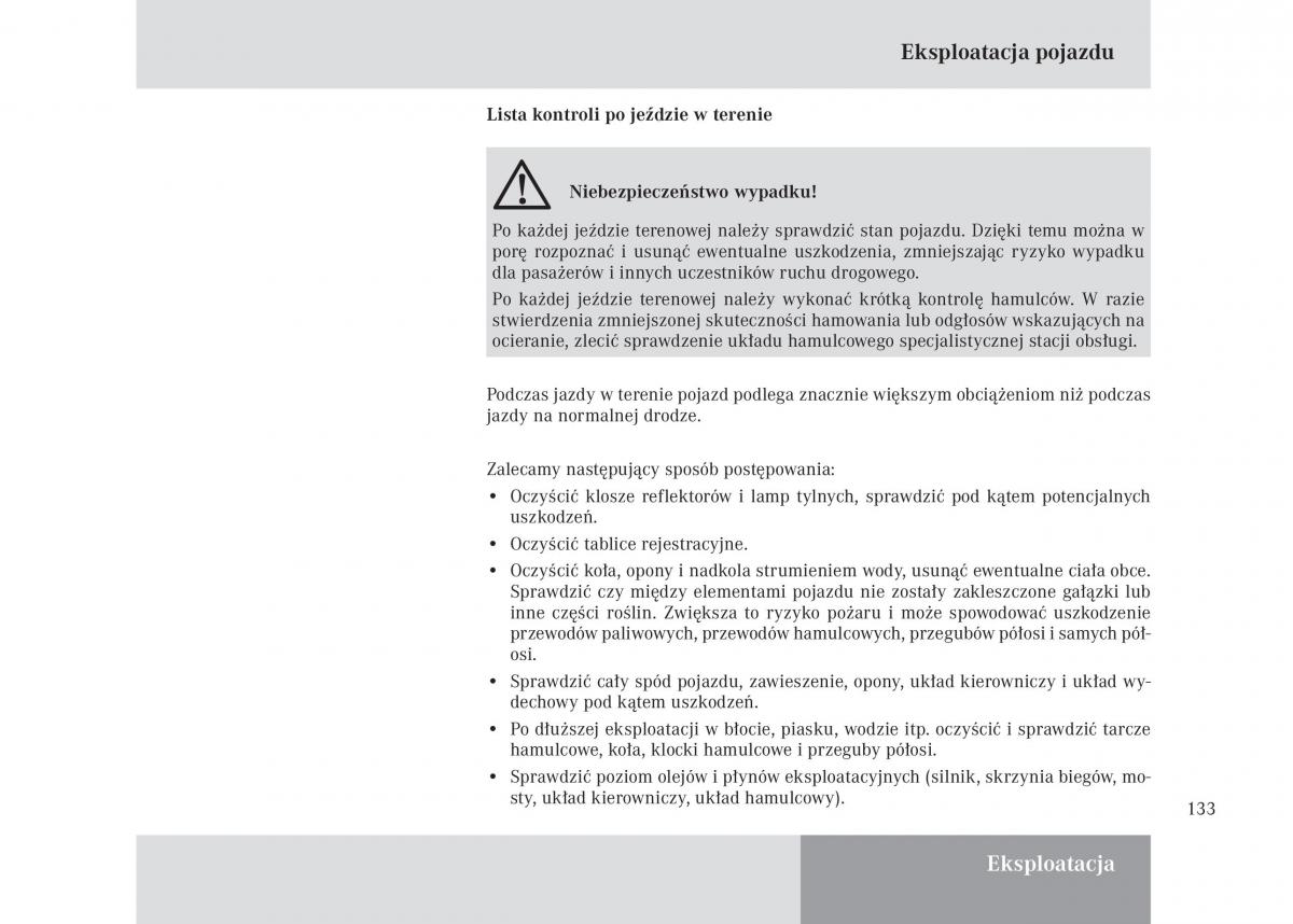 Mercedes Benz Unimog U3000 U4000 U5000 instrukcja obslugi / page 134