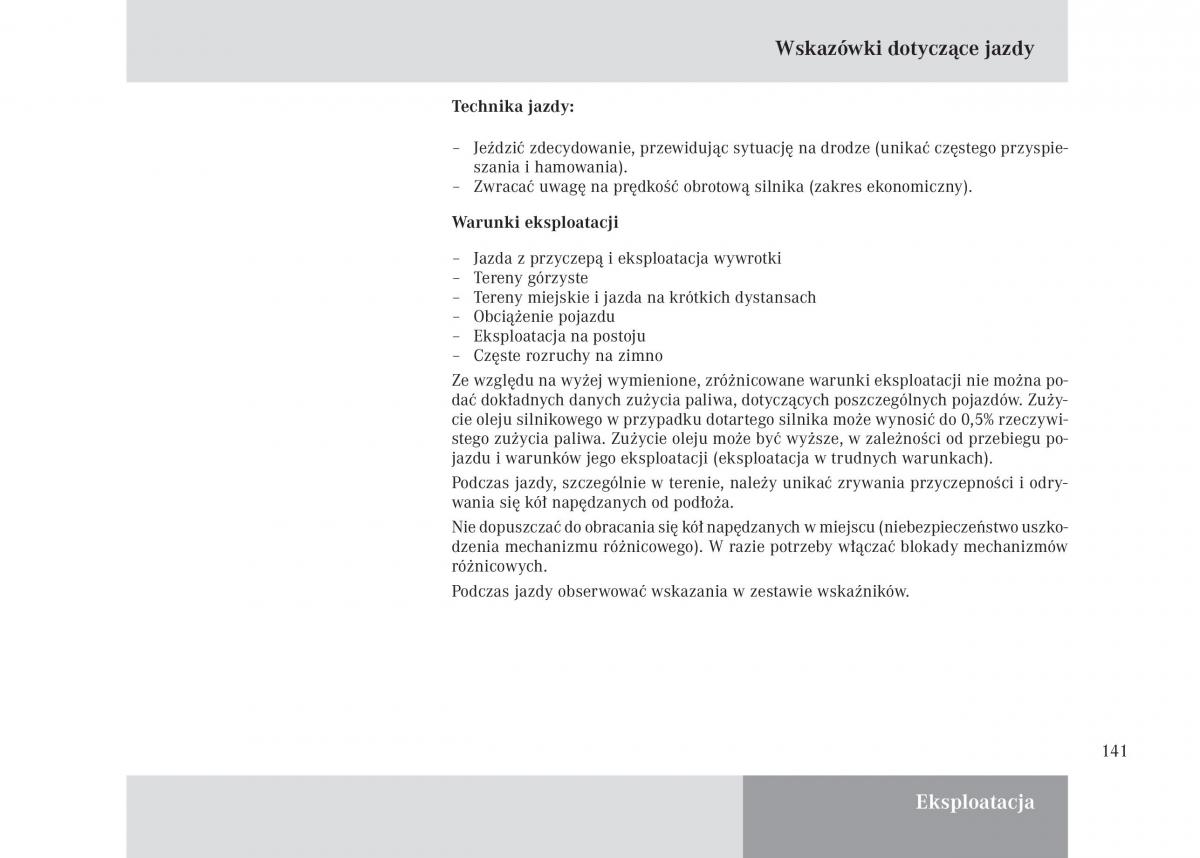 Mercedes Benz Unimog U3000 U4000 U5000 instrukcja obslugi / page 142
