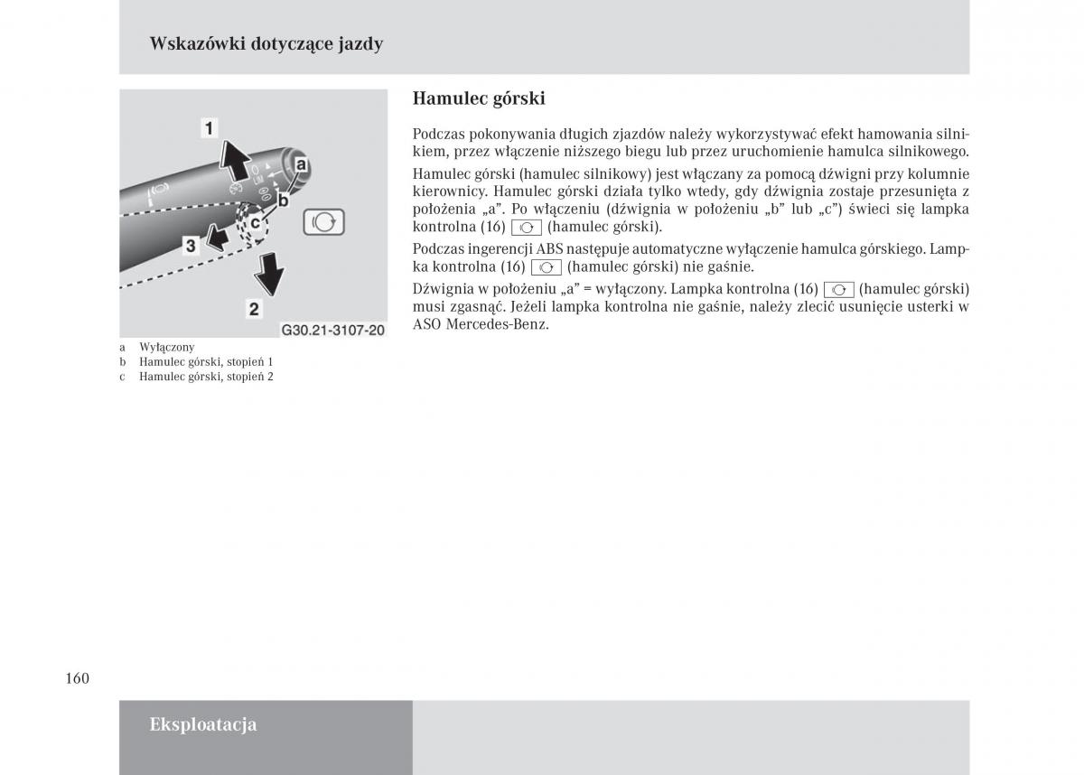 Mercedes Benz Unimog U3000 U4000 U5000 instrukcja obslugi / page 161