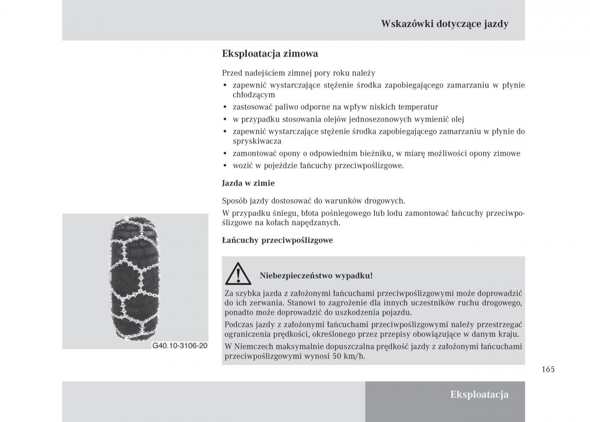 Mercedes Benz Unimog U3000 U4000 U5000 instrukcja obslugi / page 166