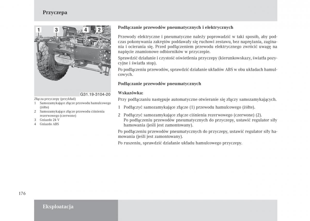 Mercedes Benz Unimog U3000 U4000 U5000 instrukcja obslugi / page 177