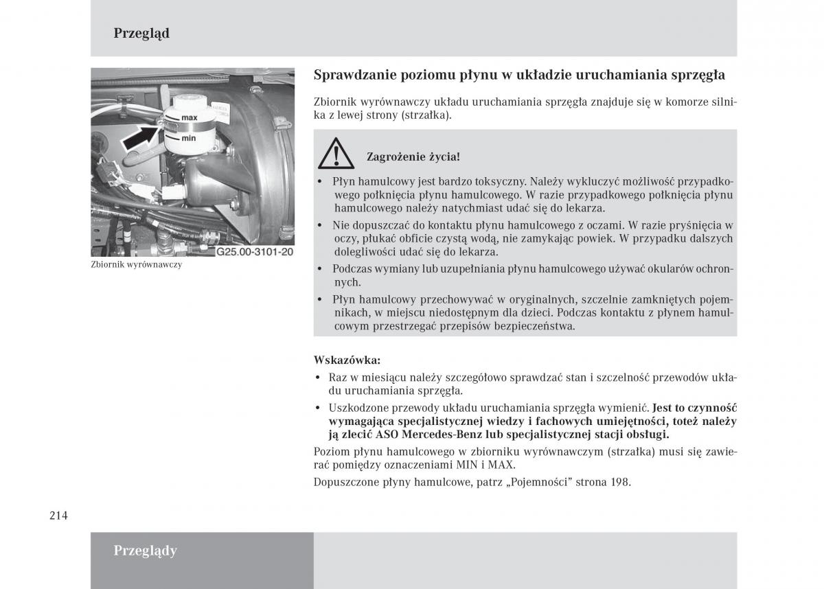 Mercedes Benz Unimog U3000 U4000 U5000 instrukcja obslugi / page 215