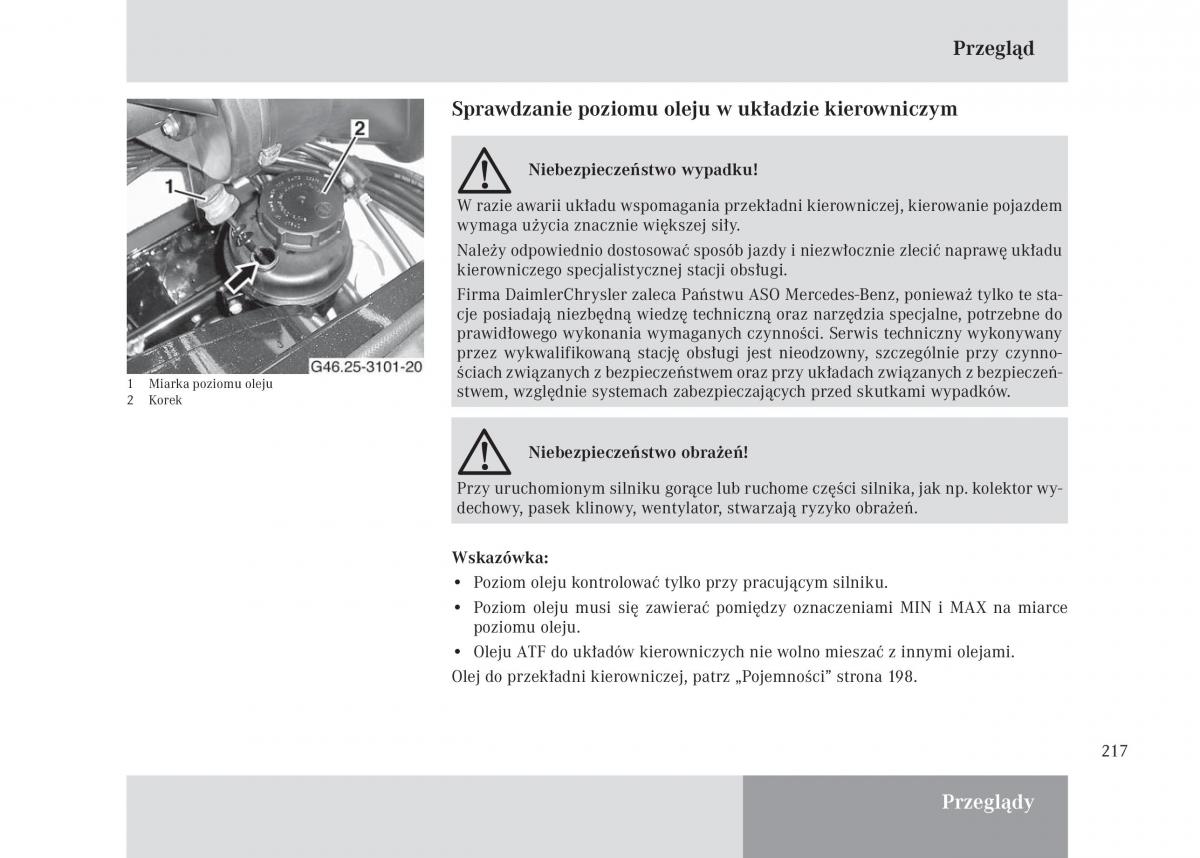 Mercedes Benz Unimog U3000 U4000 U5000 instrukcja obslugi / page 218